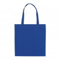 Non-Woven-Schultertragetasche, Blau als Werbeartikel