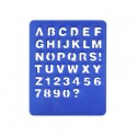 Schablone ABC - standard-blau PP