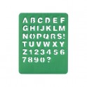Schablone ABC - standard-grün