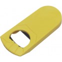 Kapselheber Faust aus Kunststoff mit Wiederverschluss - Gelb