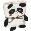 Panda mit Decke für Kinder - beige
