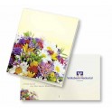 Klappkärtchen Bunte Blumenwelt, Blumenmischung-amen, 1-4-farbig Digitaldruck inklusive