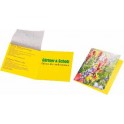 Saatteppich Klappkärtchen, Blumenmischung, 1-4-farbig Digitaldruck inklusive